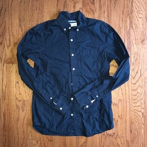 Old Navy Men's Polka Dot Button Down Shirt | sz S